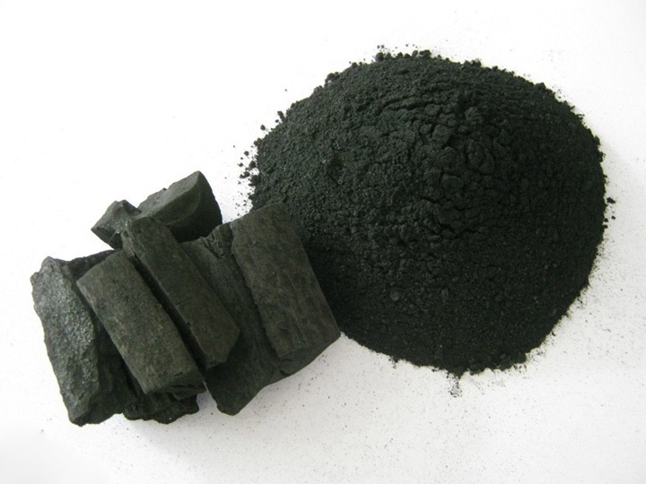 charcoal or coal briquettes crushing