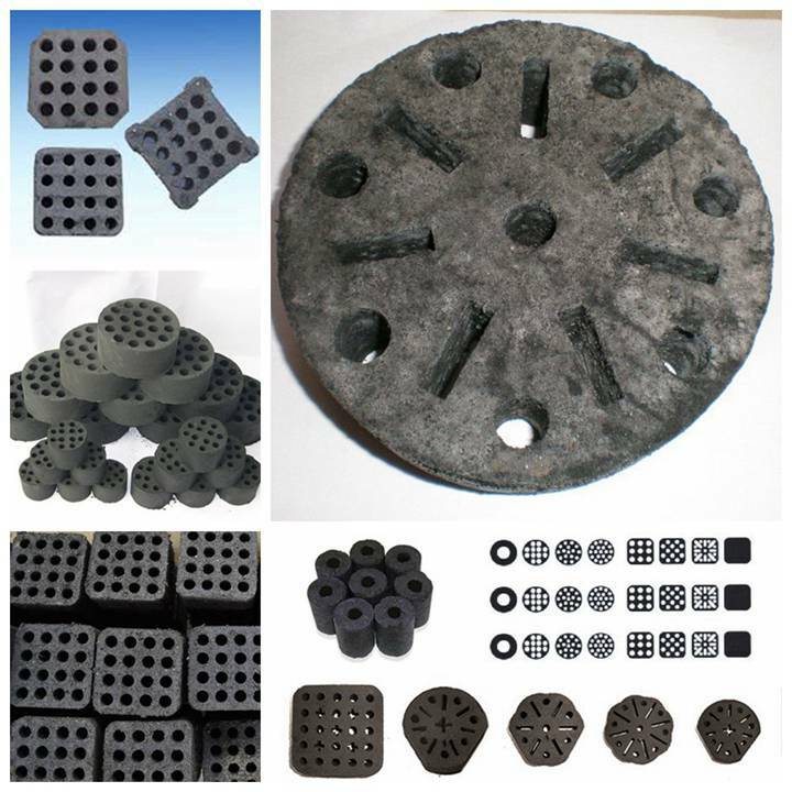 honeycomb coal briquettes with various shapes