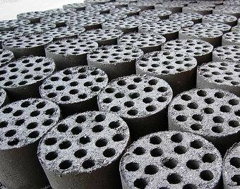honeycomb coal briquettes made by coal briquette machine