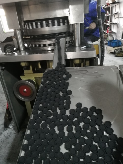 working effect of the hookah charcoal press machine