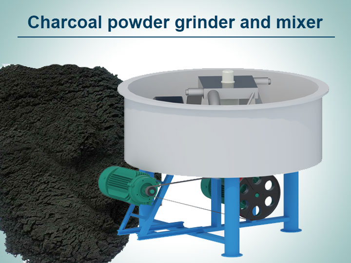 Charcoal Powder Grinding Machine | Wheel Grinder Mixer