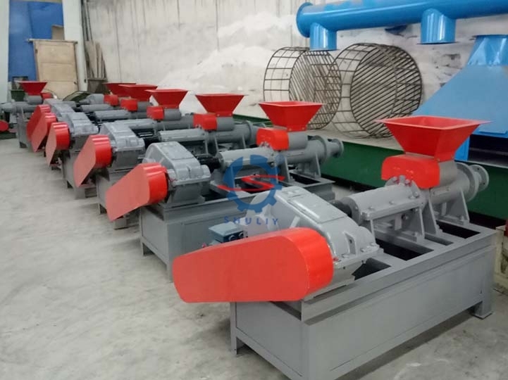 Charcoal briquette machine