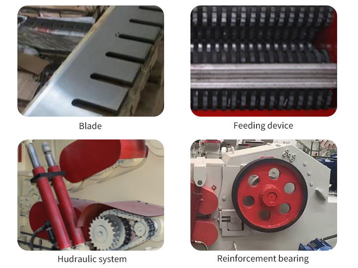 Structure of drum wood chipper