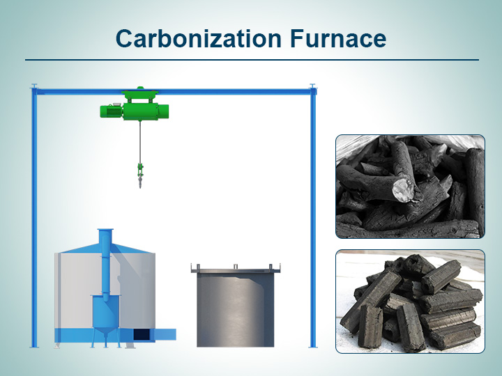 Four de carbonisation de couverture