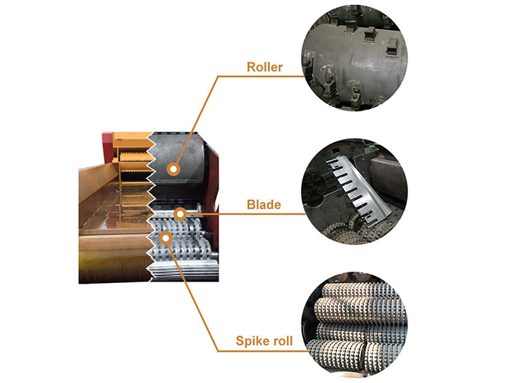 Estructura de la trituradora integral.