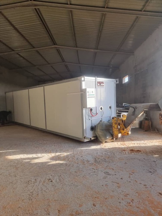 charcoal dryer installation in Morocco