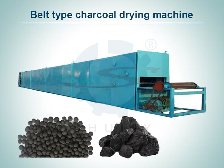 Continuous Belt Type Drying Machine For Bbq Charcoal