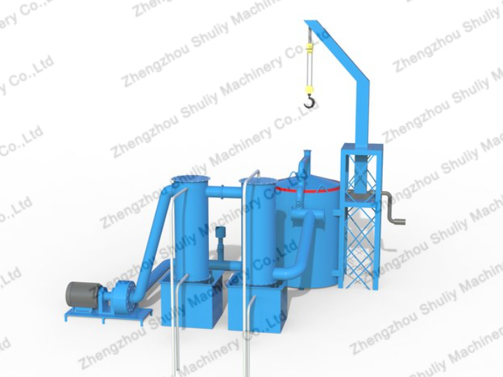 Hoisting carbonization furnace