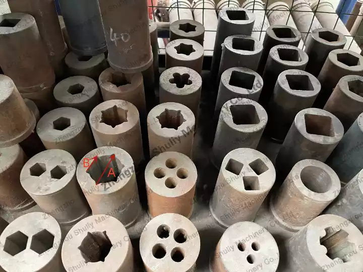 Molds for charcoal machine