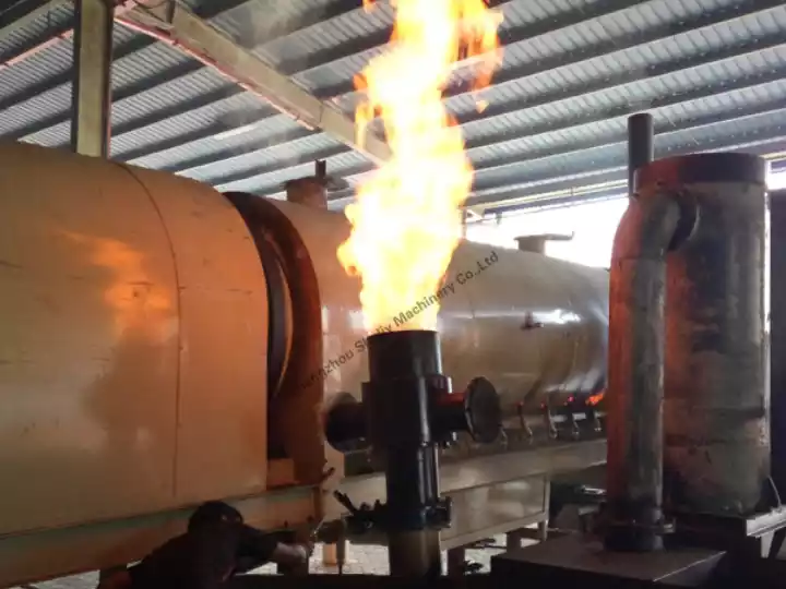 carbonization furnace explosion prevention