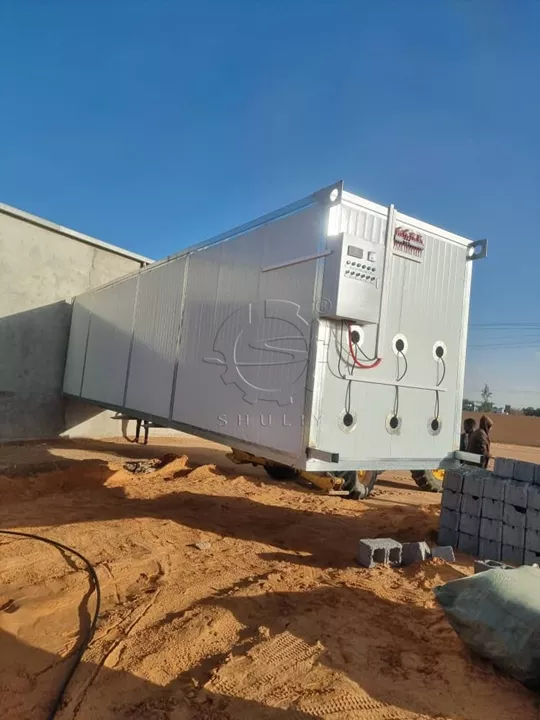 chantier de séchage de charbon de bois