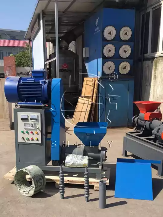 biomass fuel production machine