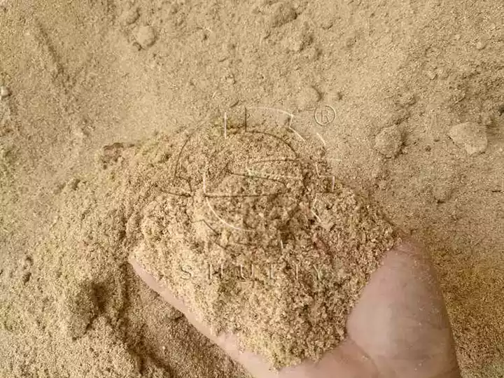Sawdust From Wood Crusher