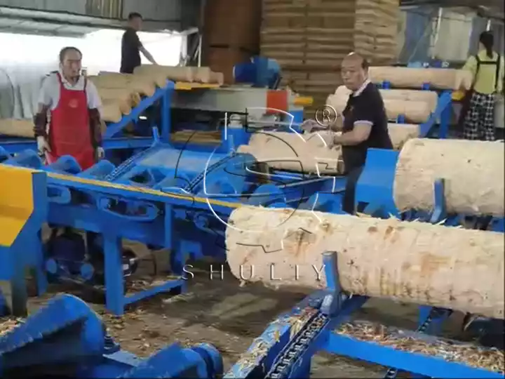 Wood Peeling Processing Plant