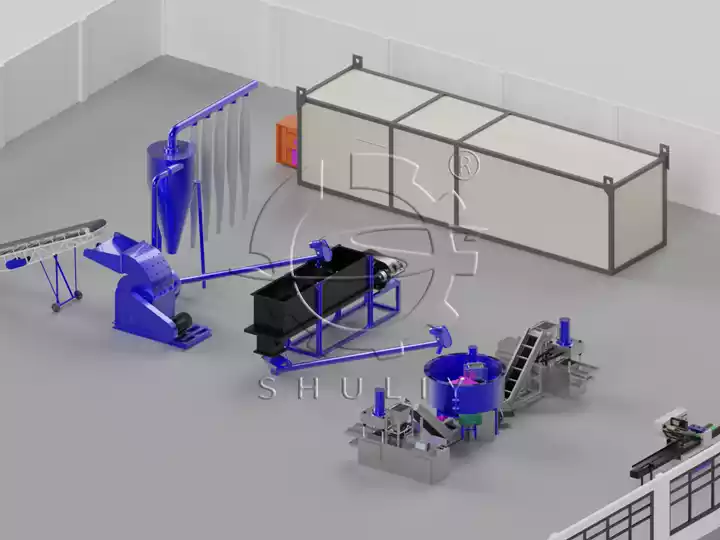 Fábrica de Processamento de Produção de Carvão