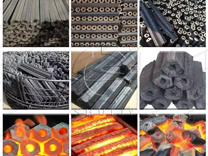 Finished Biomass Briquettes Production