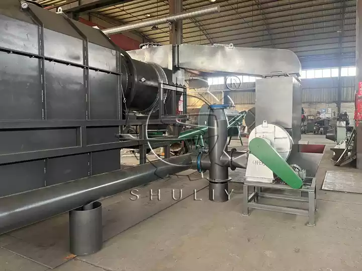 Sistema de producción continua de biocarbón