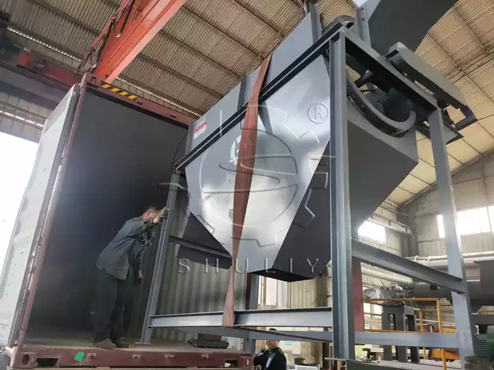 Envio da máquina da linha de processamento de carvão