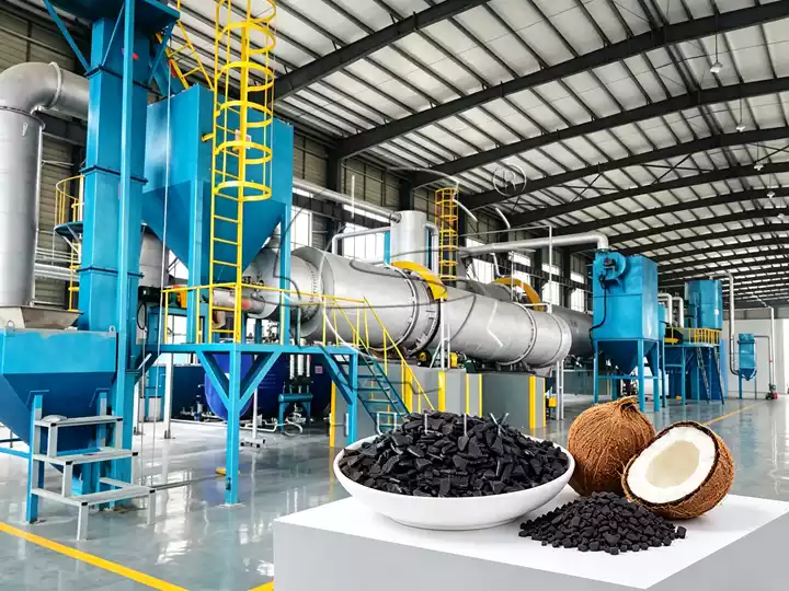 Coconut Shell Activated Carbon Rotary Kiln Production Line